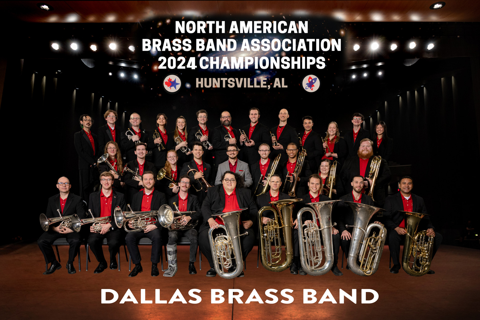 The Dallas Brass Band in performance